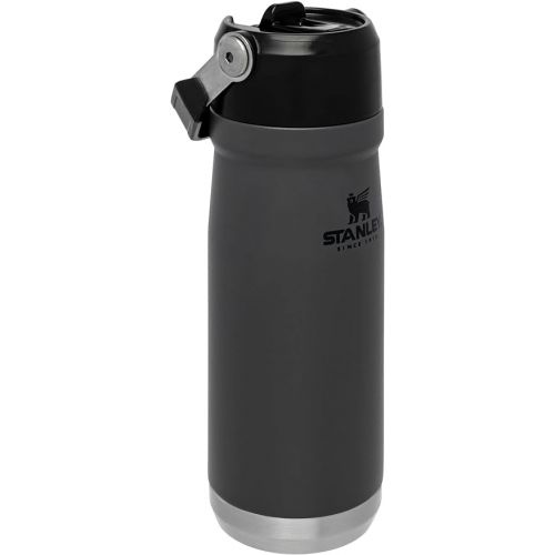 스텐리 Stanley IceFlow Stainless Steel Bottle with Straw, Vacuum Insulated Water Bottle for Home, Office or Car, Reusable Leak Resistant Cup with Straw and Handle