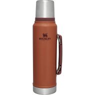 Stanley Classic Vacuum Insulated Wide Mouth Bottle - Hammertone Clay - BPA-Free 18/8 Stainless Steel Thermos for Cold & Hot Beverages - 1.1 QT