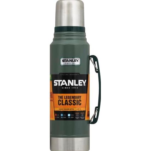 스텐리 Stanley Classic Vacuum Insulated Wide Mouth Bottle - BPA-Free 18/8 Stainless Steel Thermos for Cold & Hot Beverages - Keeps Liquid Hot or Cold for Up to 24 Hours