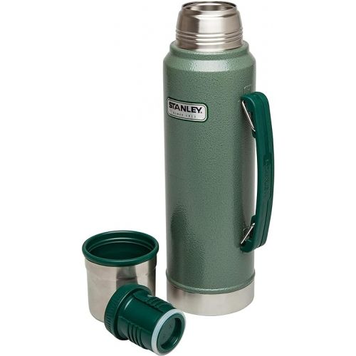 스텐리 Stanley Classic Vacuum Insulated Wide Mouth Bottle - BPA-Free 18/8 Stainless Steel Thermos for Cold & Hot Beverages - Keeps Liquid Hot or Cold for Up to 24 Hours