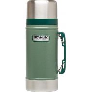 Stanley Classic Legendary Vacuum Insulated Food Jar - Stainless Steel, Naturally BPA-free Container - Keeps Food/Liquid Hot or Cold for 15 Hours - Leak Resistant, Hammertone Green, 24 OZ / 0.71 L