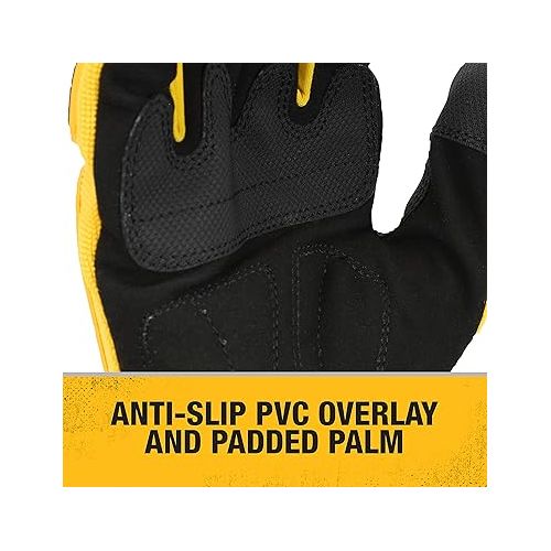 스텐리 Dewalt Work Glove Dpg781 Mechanic Carpentry Unisex Adult Blend Impact Resistant Reusable