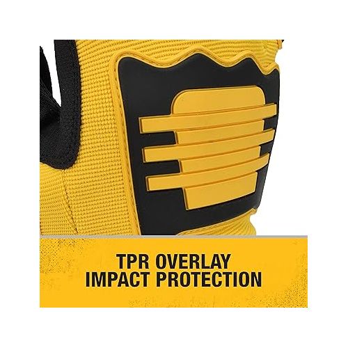 스텐리 Dewalt Work Glove Dpg781 Mechanic Carpentry Unisex Adult Blend Impact Resistant Reusable