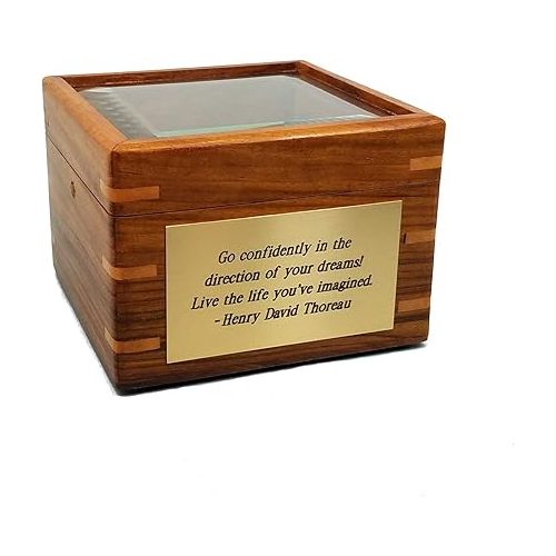 스텐리 Personalized Boxed Compass with Beveled Glass Lid | Engraved Desk Compass Gift