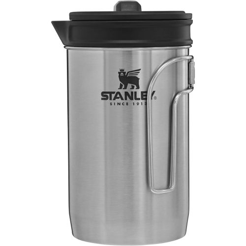 스텐리 [아마존베스트]Stanley Adventure All-In-One Boil + Brew French Press , Silver , 32oz