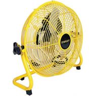 [아마존베스트]Stanley ST-12F High Velocity Direct Drive Floor Fan 12 Yellow, Black, 12 Inches