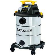 Stanley Wet/Dry Vacuums,8 Gallon 4 Peak HP Shop Vac with 16 Feet Cleaning Range Stainless Steel Tank, Heavy-Duty Shop Vacuum with Attachments, Ideal for Home/Garage/Upholster/Laund