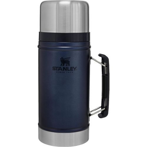 스텐리 Stanley Vacuum Insulated Large Food Jar, 18/8 Stainless Steel Food Jar for Cold and Hot Food, Soup Thermos with Leak Proof Lid Doubles as Cup, Wide Mouth Food Thermos