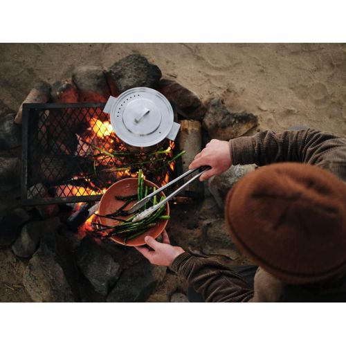 스텐리 Stanley Adventure Stainless Steel Camping Cooking Set for Two 1.0L / 1.1 QT with Bowls and Sporks - 6 Piece Camp Cook Set - Stainless Steel Pot with Lid - Cookware for Backpacking