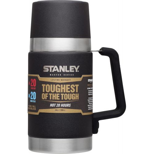 스텐리 Stanley Master Vacuum Food Jar, Foundry Black, 24 oz