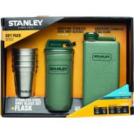 Stanley Adventure Stainless Steel Shots + 8oz Flask Gift Set Hammertone Green