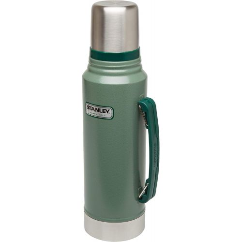 스텐리 Stanley Classic Vacuum Insulated Wide Mouth Bottle - BPA-Free 18/8 Stainless Steel Thermos for Cold & Hot Beverages  Keeps Liquid Hot or Cold for Up to 24 Hours 