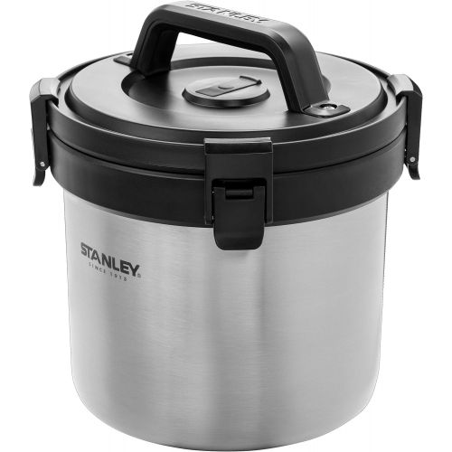 스텐리 Stanley Adventure Stay Hot 3qt Camp Crock - Vacuum Insulated Stainless Steel Pot - Keeps Food Hot for 12 Hrs & Cold for 16 Hrs