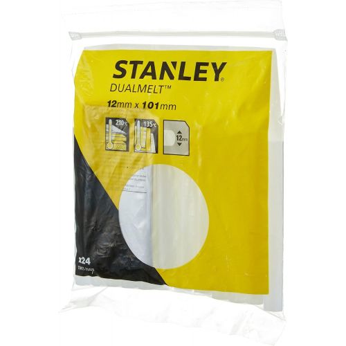 스텐리 Stanley STHT1-70429 12 x 101mm Hot Melt Glue Stick - Clear (24 Pieces)