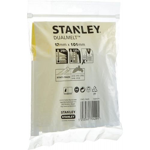 스텐리 Stanley STHT1-70429 12 x 101mm Hot Melt Glue Stick - Clear (24 Pieces)