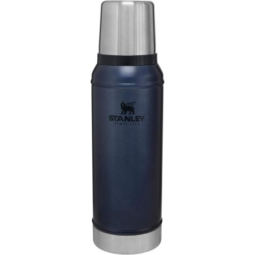 스텐리 Stanley Classic VacuumInsulatedWide MouthBottle- BPA-Free 18/8 Stainless SteelThermosfor Cold & HotBeveragesKeeps Liquid Hot or Cold for Up to 24