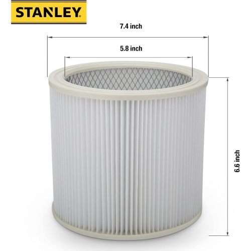 스텐리 Stanley 08-2501 5-18 Gallon Cartridge Filter for Wet/Dry Vacuums