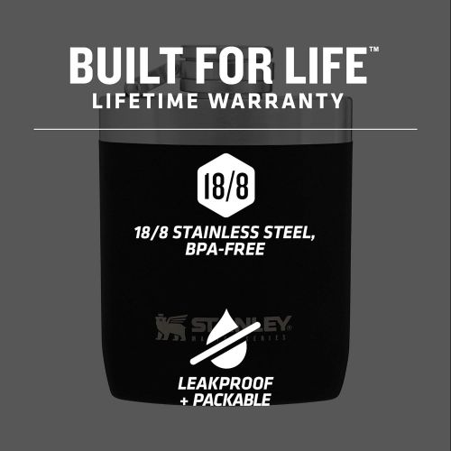 스텐리 Stanley Insulated Flask with Never-Lose Leak Proof Cap for Camping or Daily Use