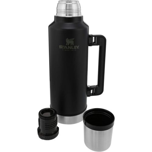 스텐리 Stanley Classic VacuumInsulatedWide MouthBottle- BPA-Free 18/8 Stainless SteelThermosfor Cold & HotBeveragesKeeps Liquid Hot or Cold for Up to 24