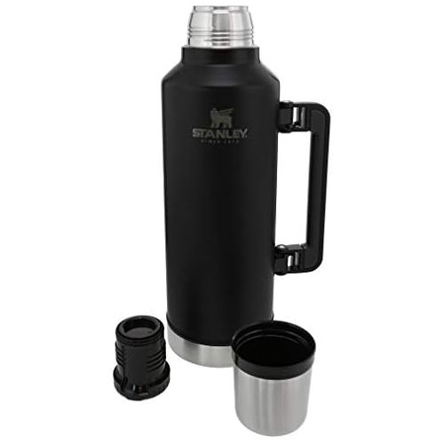 스텐리 Stanley Classic VacuumInsulatedWide MouthBottle- BPA-Free 18/8 Stainless SteelThermosfor Cold & HotBeveragesKeeps Liquid Hot or Cold for Up to 24