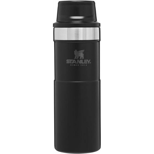 스텐리 Stanley Classic Trigger Action Travel Mug 12 oz, 16 oz, 20 ozLeak Proof + Packable Hot & Cold ThermosDouble Wall Vacuum Insulated Tumbler for Coffee, Tea & DrinksBPA Free Stainl