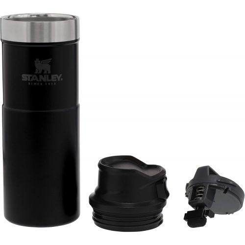 스텐리 Stanley Classic Trigger Action Travel Mug 12 oz, 16 oz, 20 ozLeak Proof + Packable Hot & Cold ThermosDouble Wall Vacuum Insulated Tumbler for Coffee, Tea & DrinksBPA Free Stainl