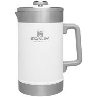 Stanley French Press 48oz with Double Vacuum Insulation, Stainless Steel Wide Mouth Coffee Press, Large Capacity, Ergonomic Handle, Dishwasher Safe