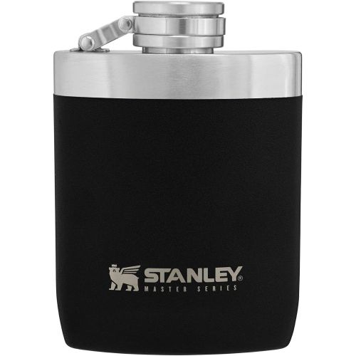 스텐리 [아마존베스트]Stanley Master Hip Flask 8oz with Integrated Steel Cap, Wide Mouth 1.0mm Stainless Steel Hip Flask for Easy Filling & Pouring, Insulated Flask with Never-Lose Leak Proof Cap for Ca