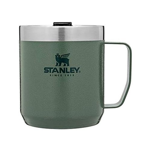 스텐리 [무료배송]Stanley Legendary Camp Mug, 12oz, Stainless Steel Vacuum Insulated Coffee Mug with Drink-Thru Lid