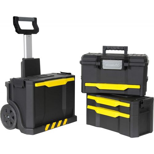 스텐리 Stanley Tools Tool cart with plastic drawers, tool box and tool chest.