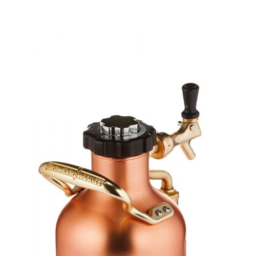 스텐리 GrowlerWerks uKeg 64 oz Pressurized Growler for Craft Beer - Copper