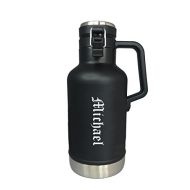 Personalized Stanley Classic Vacuum Insulated Two Quart (64oz) Growler with Free Laser Engraving (Matte Black)