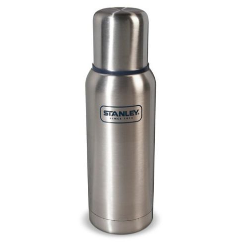 스텐리 STANLEY Stanley stainless steel portable thermos & vacuum food jar 1L bottle (Silver) + 414ml food jar (Silver) set