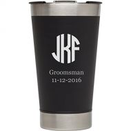 Personalized Stanley Black Matte Vacuum Insulated Beer Pint, Free Engraving