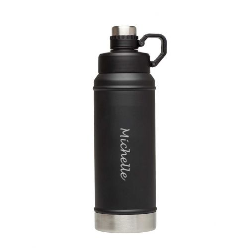 스텐리 Personalized Stanley Vacuum Insulated Water Bottle 36oz - Matte Black