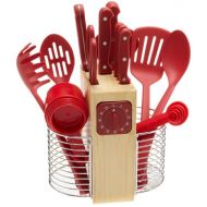 Stanley Roberts 25 Piece Cutlery Gadget Set, Red