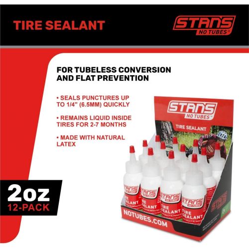  Stans NoTubes Tire Sealant 2-Ounce Bottle (Box of 12)