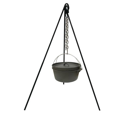  Stansport Cast Iron Cooking Tripod with S Hook