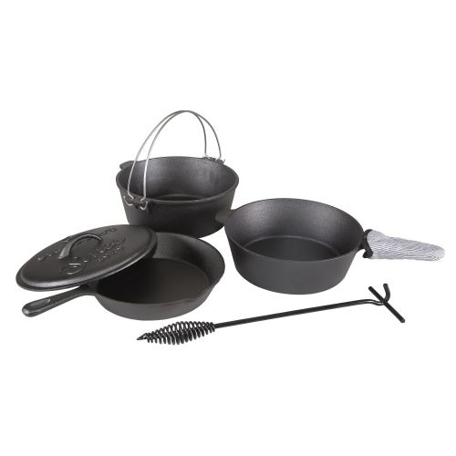  Stansport Cast Iron Cook Set - Pre Seasoned