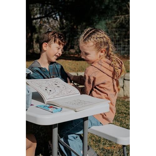 Stansport Compact Kids Picnic Table (G-940), White