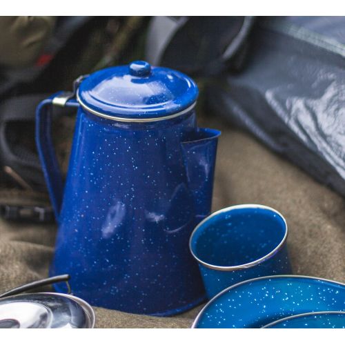  [아마존베스트]Stansport Enamel Percolator Mugs