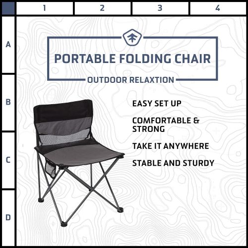  STANSPORT - Apex Folding Sling Back Portable Chair for Camping and Outdoor Use