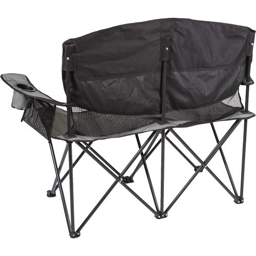  STANSPORT - Apex Double Camping Chair, Collapsible Double Folding Chair for Outdoor Use (Gray)캠핑 의자