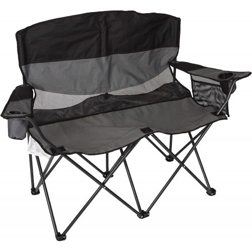  STANSPORT - Apex Double Camping Chair, Collapsible Double Folding Chair for Outdoor Use (Gray)캠핑 의자