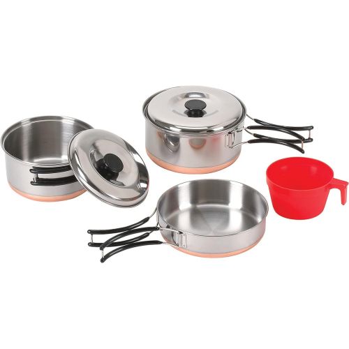  Stansport 1-Person Stainless Steel Cook Set