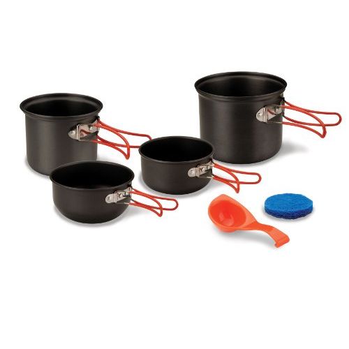  Stansport Hard Anodized Aluminum Cook Set-2 Person