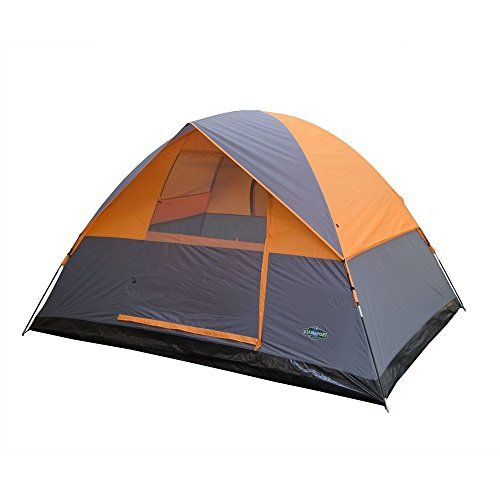  Stansport 3 Season Tent - 8 X 10 X 6 Ft - Orange W/Gray Trim