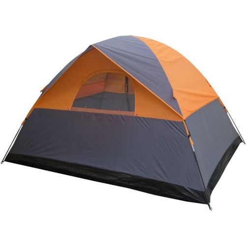  Stansport 3 Season Tent - 8 X 10 X 6 Ft - Orange W/Gray Trim