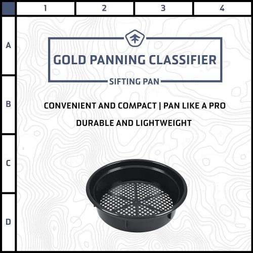  Stansport Gold Panning Classifier, Black, 13.1 L x 13.1 W x 3.35 H