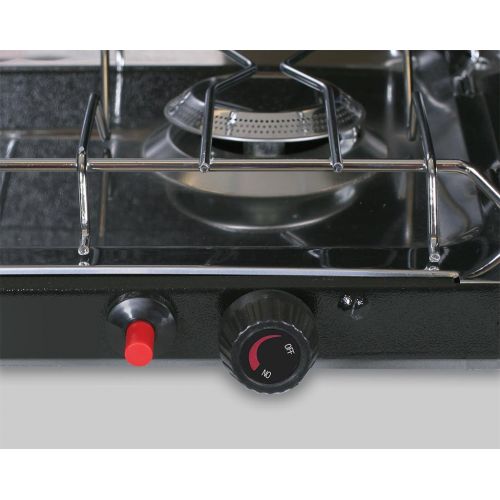  Stansport High Output Propane Stove with Piezo Igniter, Black